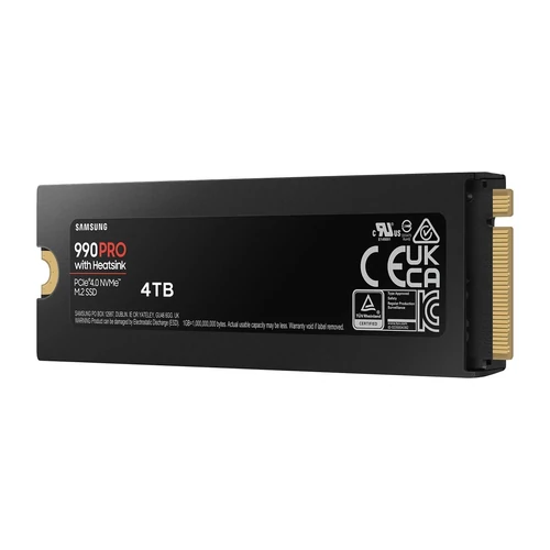 SSD Belső, 4TB, 990 PRO, Heat-Sink, PCIe 4.0, Samsung