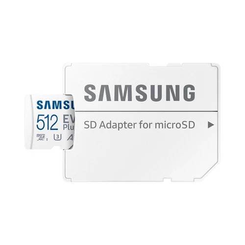 Samsung 512GB SD micro EVO Plus (SDXC Class10 UHS-I) (MB-MC512SA/EU) memóriakártya adapterrel