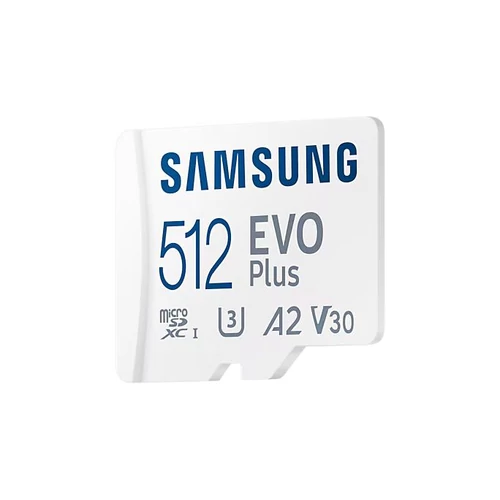 Samsung 512GB SD micro EVO Plus (SDXC Class10 UHS-I) (MB-MC512SA/EU) memóriakártya adapterrel