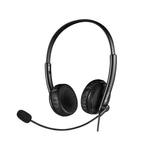 Sandberg 2in1 Office Headset Jack+USB Black