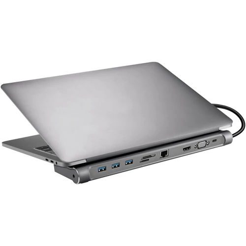 Sandberg USB-C 10-in-1 Docking Station Silver