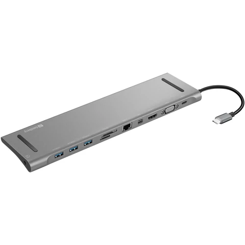 Sandberg USB-C All-in-1 Docking Station Silver