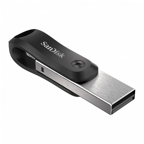 Sandisk 128GB USB3.0/Apple Lightning iXPAND GO Fekete-Ezüst (183588) pendrive