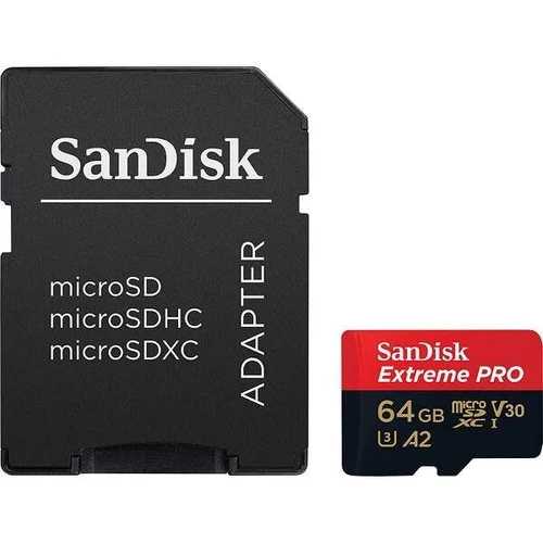 Sandisk 00214503 64GB SD micro Extreme Pro (SDHC Class 10 UHS-I U3) memóriakártya