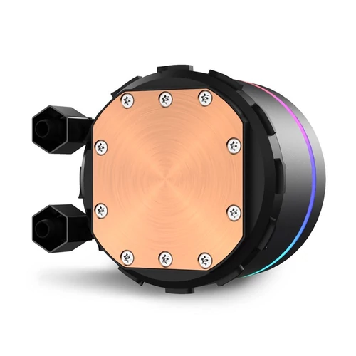 Sharkoon CPU Water Cooler - S90 RGB AIO 360 mm (max. 35 dB (A); max. 131.93 m3/h; 3x12cm, A-RGB LED, fekete)