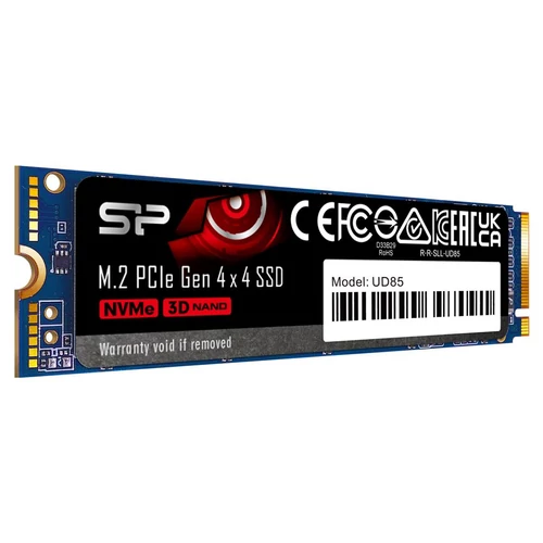 Silicon Power 2TB M.2 2280 PCIe Gen 4x4 NVMe UD85 (SP02KGBP44UD8505) kék SSD