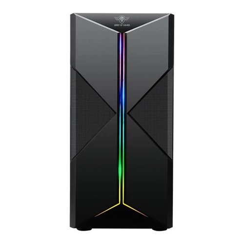 Spirit of Gamer CLONE 3 RGB fekete ablakos táp nélküli ATX ház