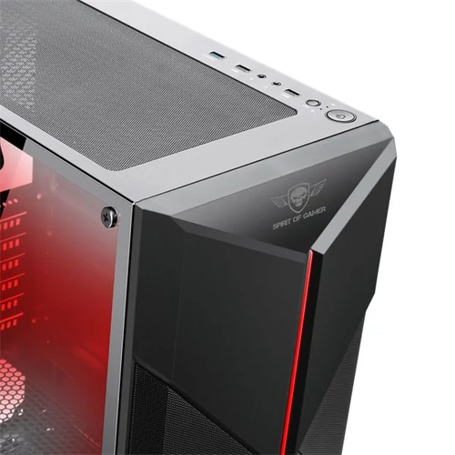 Spirit of Gamer CLONE 3 RGB fekete ablakos táp nélküli ATX ház