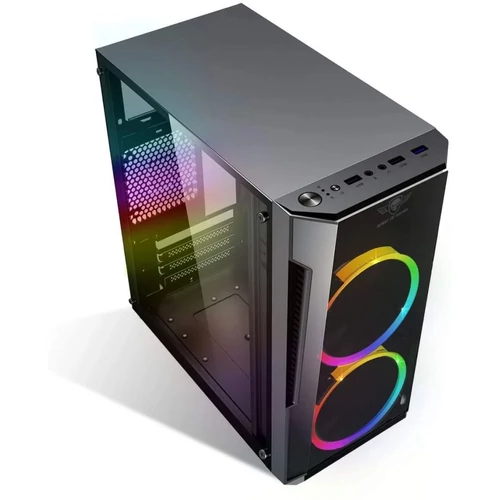 Spirit of Gamer Deathmatch 3 RGB ablakos táp nélküli fekete mATX ház