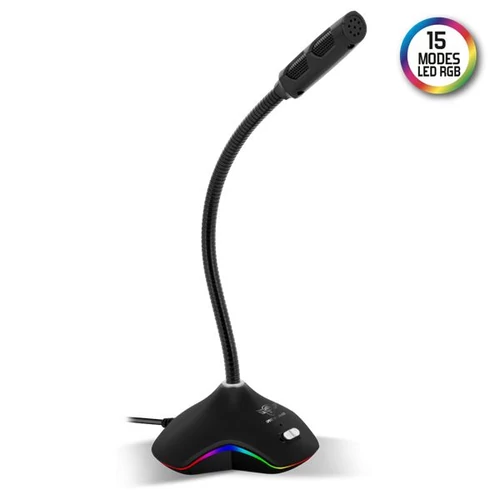 Spirit of Gamer EKO 300 RGB fekete USB mikrofon