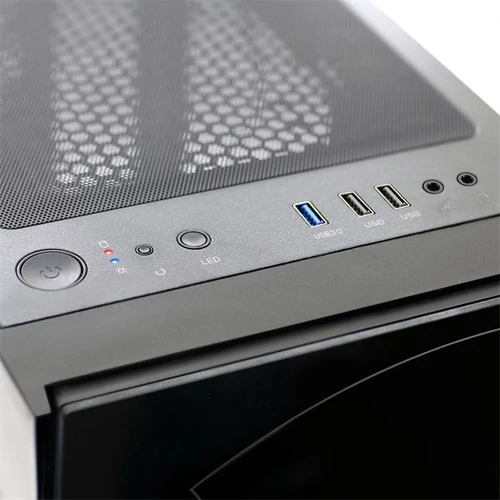 Spirit of Gamer GHOST ONE RGB fekete ablakos táp nélküli mATX ház