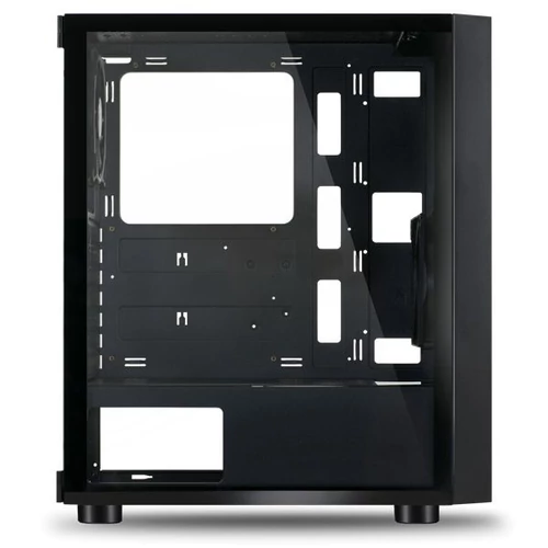 Spirit of Gamer GHOST ONE RGB fekete ablakos táp nélküli mATX ház