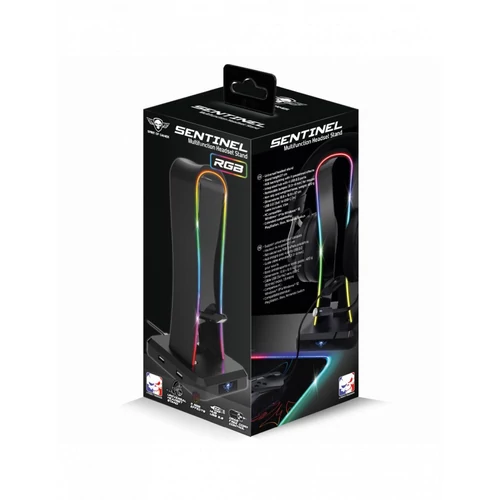 Spirit of Gamer SENTINEL RGB USB fejhallgató állvány
