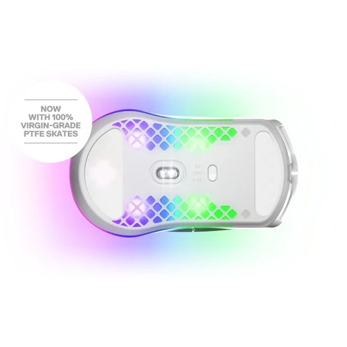 SteelSeries Aerox 3 (2022) Snow wireless fehér optikai gamer egér