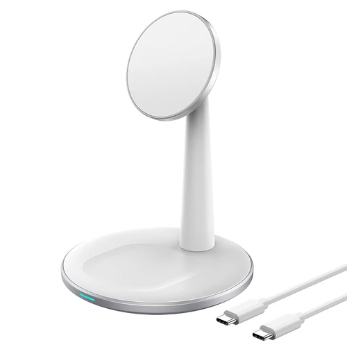 TÖLTŐ 2-1ben (Mágneses Wireless,fehér), Choetech