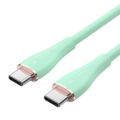 KÁBEL USB-C 2.0/M -> USB-C 2.0/M, 1,5m, (szil,zöld), Vention