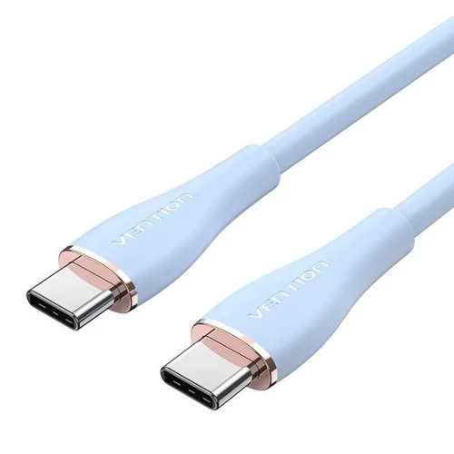 KÁBEL USB-C 2.0/M -> USB-C 2.0/M, 1,5m, (szil,kék), Vention