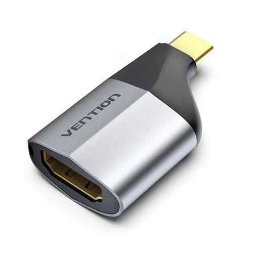 ADAPTER USB-C -> HDMI/F (4K, ABS, szürke), Vention