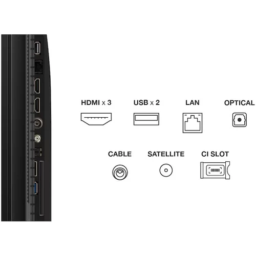 TCL 43P7K LED Televízió 109cm 4K QLED HDR Google TV