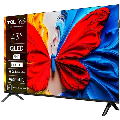 TCL 43S5K 2K QLED Televízió 109cm FHD HDR Android TV