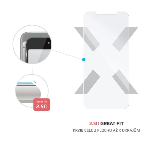 FIXED üvegfólia csak sík felületre Apple iPhone 12/12 Pro telefonokhoz