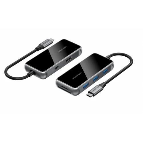 DOKKOLÓ USB-C -> HDMI/USB/SD/PD, Vention