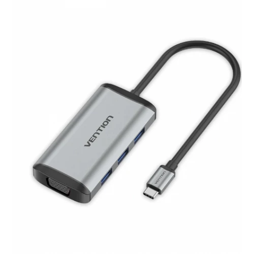 DOKKOLÓ USB-C -> HDMI/VGA/USB/PD, Vention