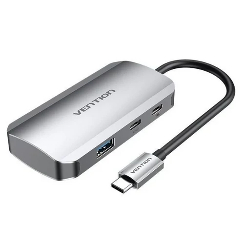 HUB USB-C -> USB3.0x4/PD Hub, Vention