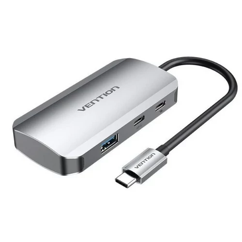 HUB USB-C -> USB-C/USB3.0x3/PD Hub, Vention
