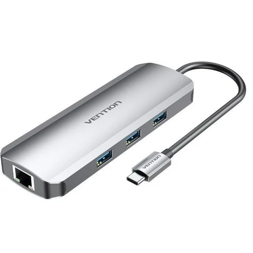 DOKKOLÓ USB-C -> HDMI/USB3/SD/TF/PD, Vention