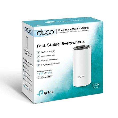 TP-Link DECO M4 AC1200 Whole-home Mesh Dual Band 802.11ac vezeték nélküli rendszer (1db-os)