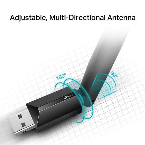 TP-Link Archer T2U Plus AC600 Vezeték nélküli Dual Band USB adapter