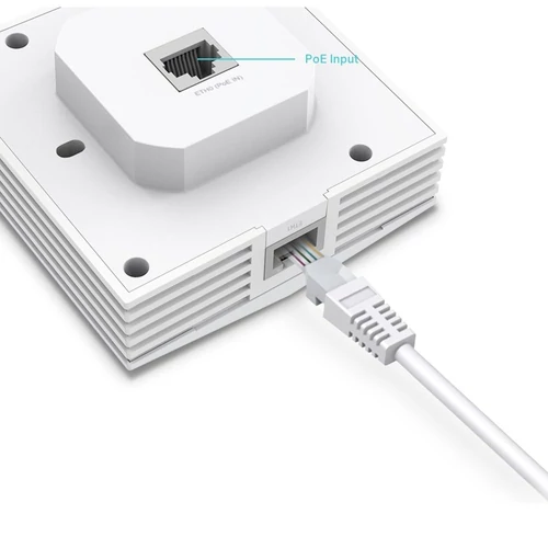 TP-Link Access Point WiFi AX3000 - Omada EAP650-Wall (574Mbps 2,4GHz + 2402Mbps 5GHz; 1Gbps; at PoE; Wifi6)