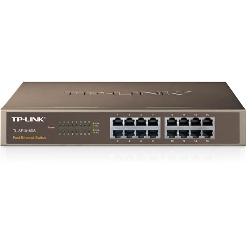 TP-Link TL-SF1016DS 16port 10/100Mbps LAN nem menedzselhető asztali/rack Switch