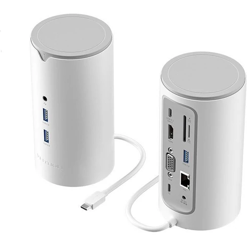 DOKKOLÓ USB-C -> HDMI/VGA/USB 3.1 C/USB 3.0x3/R, Vention