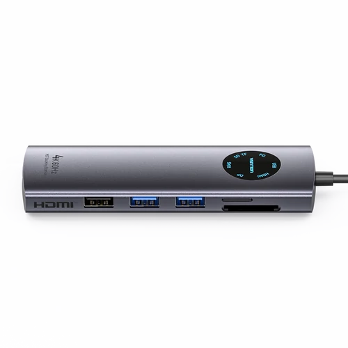 DOKKOLÓ USB-C -> DP/HDMI/USB 3.0*2/USB 2.0/RJ45/SD, Vention