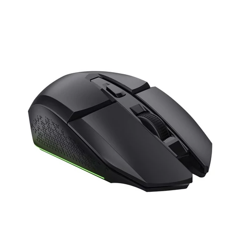 Trust Egér Gamer Vezeték nélküli - GXT112 Felox + Egérpad (Optikai érzékelő; 800-4800DPI; 6 gomb; LED; Akku; fekete)