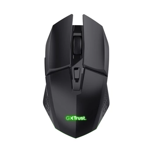 Trust Egér Gamer Vezeték nélküli - GXT112 Felox + Egérpad (Optikai érzékelő; 800-4800DPI; 6 gomb; LED; Akku; fekete)