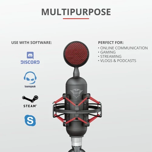 Trust GXT 244 Buzz Streaming USB gamer mikrofon