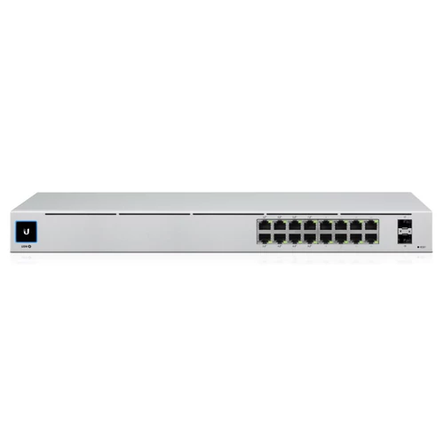 Ubiquiti UniFi USW-16-POE Gen2 16port GbE LAN 8x PoE+ 2xGbE SFP port L2 menedzselhető switch