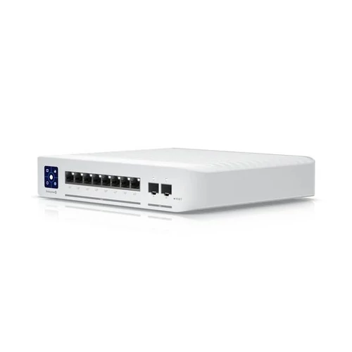 Ubiquiti UniFi USW-Enterprise-8-PoE 8x 2.5GbE Multi-Gigabit PoE LAN 2xSFP+ port L3 menedzselhető switch