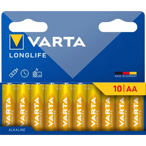 VARTA 4106101461 Longlife AA (LR06) alkáli ceruza elem 10db/bliszter