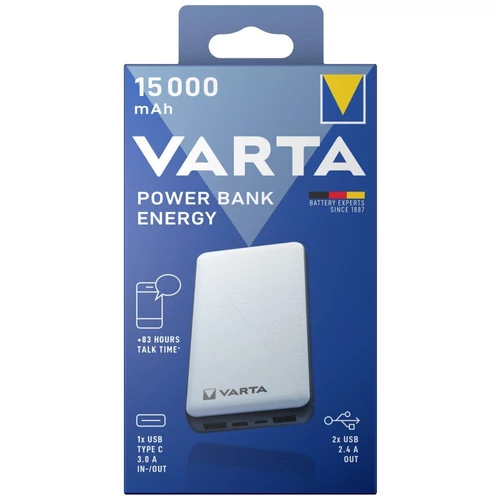 Hordozható akkumulátor, 15000 mAh, VARTA