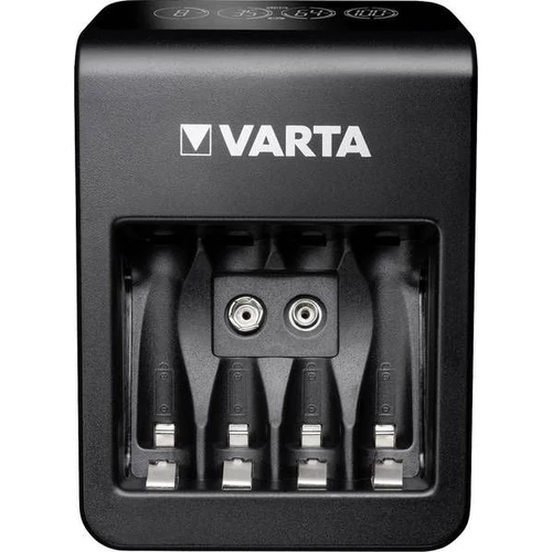 Elemtöltő, AA/AAA/9V, 4xAA 2100 mAh, LCD kijelző, VARTA 