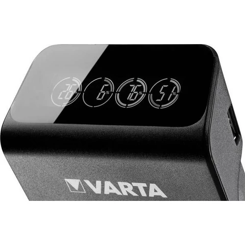 Elemtöltő, AA/AAA/9V, 4xAA 2100 mAh, LCD kijelző, VARTA 