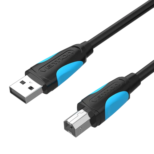 KÁBEL USB-A 2.0 -> USB-B 2.0 (fekete), 8m, Vention
