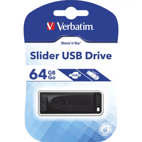 Pendrive, 64GB, USB 2.0, VERBATIM 