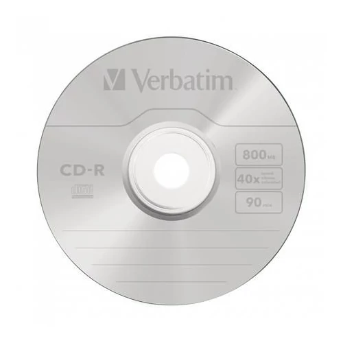 VERBATIM CDV8040 CD-R 90min normál tokos CD lemez