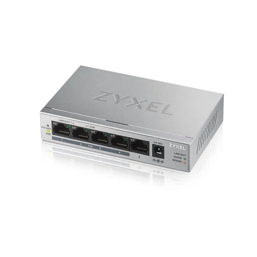 ZyXEL GS1005-HP 5port Gigabit LAN nem menedzselhető PoE+ Switch